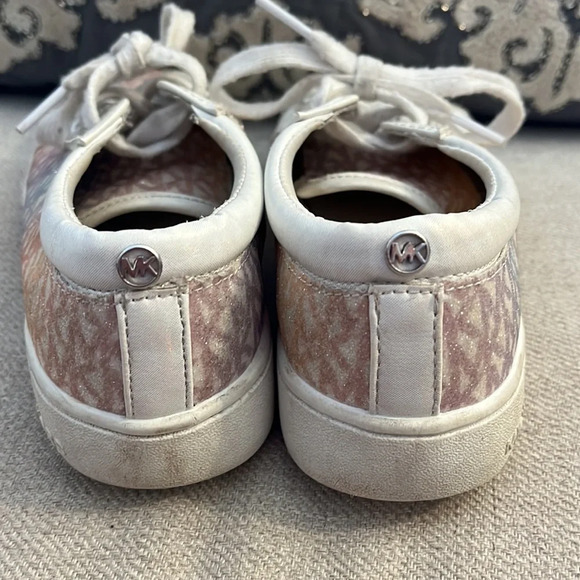 Michael Kors Size 3 Kids Jem Miracle Rainbow Sparkle Low Sneakers - Picture 4 of 8